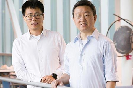 Electrical & Computer Engineering Assistant Professor Bayaner Arigong (left) and Mechanical Engineering Professor Wei Guo (right)